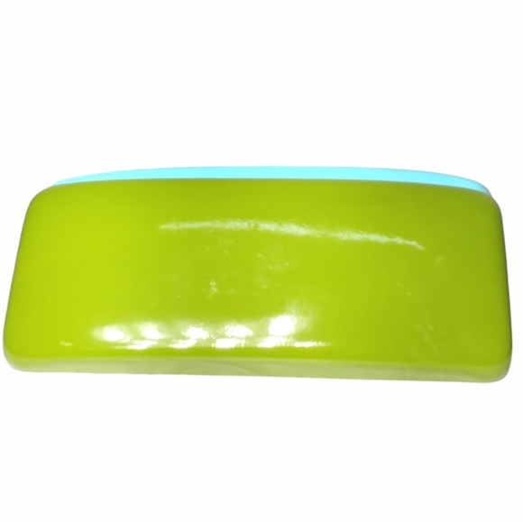 Kate Spade Blue Green Eyeglass Colorblock Clam Shell Hard Sunglass Case - Picture 5 of 6